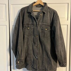 Vintage Hunter’s Run Black Denim Jacket Chore Coat L